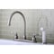 Kingston Brass KB8798NFL NuWave French Centerset Kitchen Faucet, Brushed Nickel KB8798NFL - alternate 2
